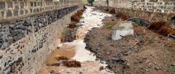 Barranco que desemboca en la playa de Melenara (Foto TA)