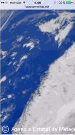 Mapa del frente nuboso sobre el Sáhara (Foto TA)