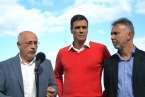Pedro Sánchez y Fernando Clavijo en La Garita-Telde (Foto TA)