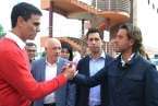 Pedro Sánchez y Fernando Clavijo en La Garita-Telde (Foto TA)