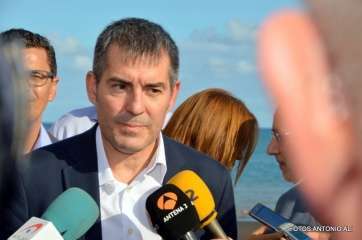 Fernando Clavijo estuvo este lunes en Telde (Foto TA)