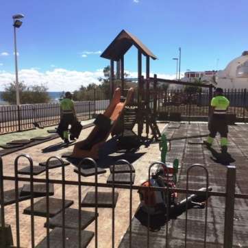 Parque infantil de La Garita (Foto TA)