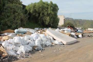 Residuos acumulados en la zona (Foto TA)