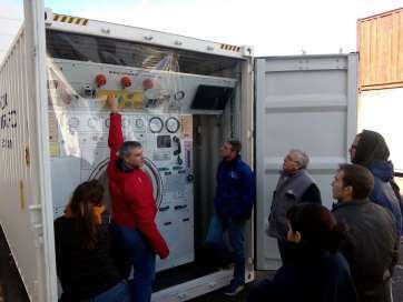 Imagen de la cámara hiperbárica adquirida por la Plocan (Foto TA)