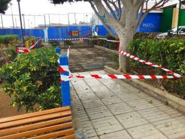 Trabajos en la plaza de Casas Nuevas (Foto TA)