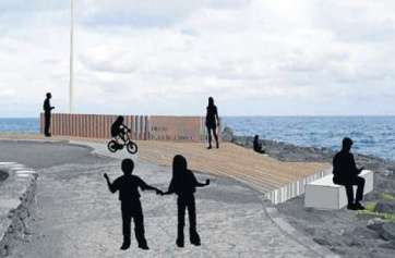 Infografía del diseño que tendrá el mirador en La Garita (Foto TA)