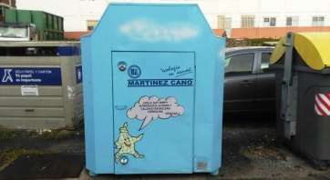 Contenedor para la recogida de ropa (Foto TA)