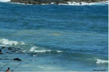 Vertido de aguas fecales en Bocabarranco (Foto José Alzola)