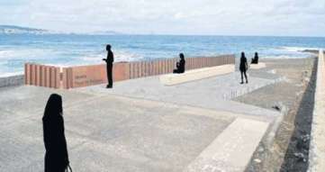 Infografía del mirador previsto en la costa de Jinámar (Foto C7)