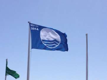 Bandera azul en Melenara (Foto TA)