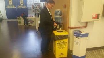 Recogida selectiva impulsada desde el Cabildo (Foto TA)