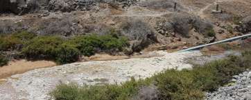 Imagen del vertido en el Barranco de Silva (Foto TA)