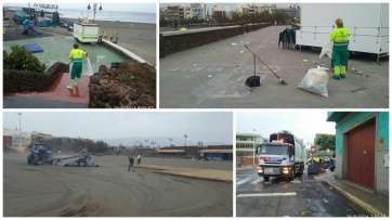 El dispositivo municipal se activó a las 5 de lamañana (Foto TA)