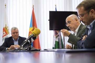 El presidente Antonio Morales, este lunes durante el acto de adhesión (Foto TA)