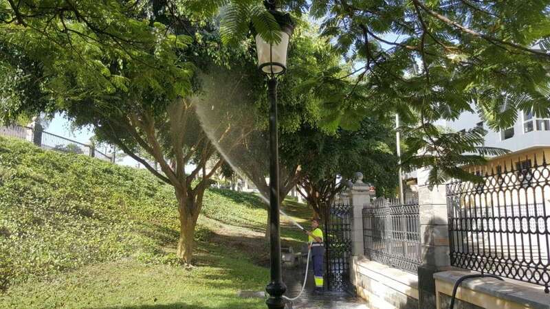 Imagen de una de las actuaciones acometidas por Parques y Jardines (Foto TA)