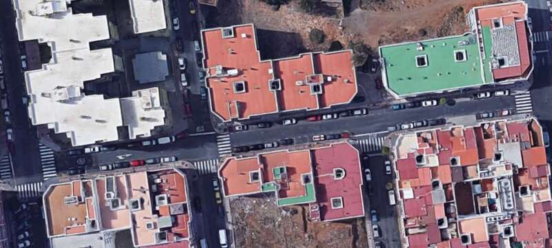 Vista aérea de la calle objeto de las obras (Foto TA)