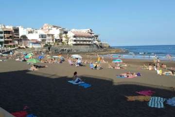Playa de Salinetas, este jueves a primera hora de la tarde (Foto TA)