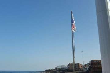 Playa de Salinetas, este jueves a primera hora de la tarde (Foto TA)