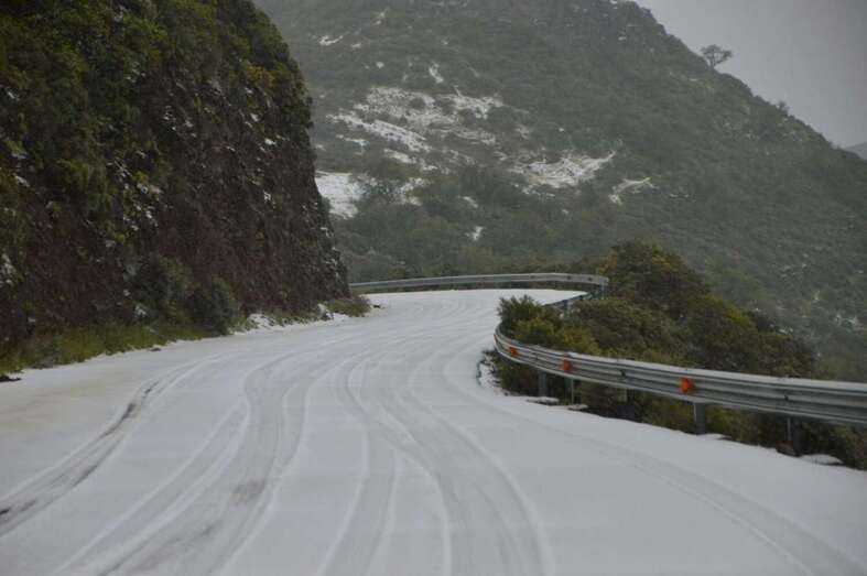 Zona de cumbre de Gran Canaria, ayer al mediodía (Foto Antonio Alí)