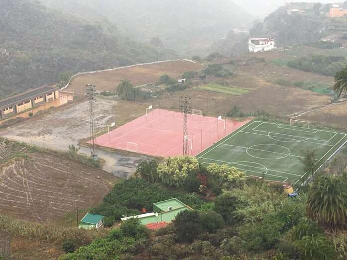 El aguacero se dejó sentir en las zonas de medianías y cumbre. Imagen tomada en el sector de Lomo Magullo (Foto TA)