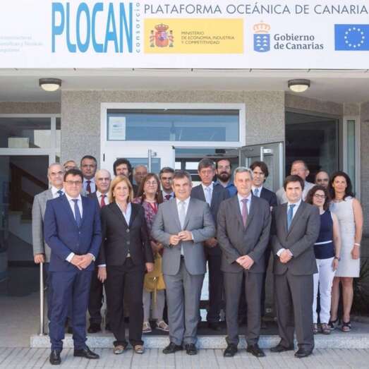 Imagen de los participantes en la cita de este martes en las instalaciones de la Plocan (Foto TA)