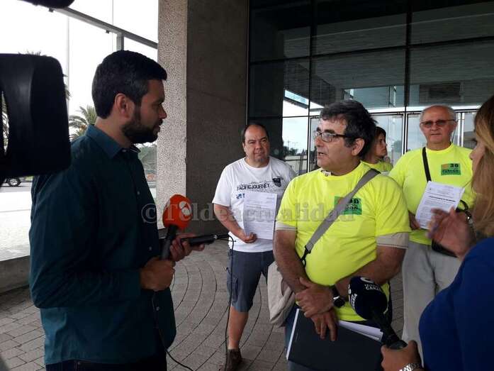  Honorio Galindo, de Turcón, el día que se celebró el juicio (Foto TA)