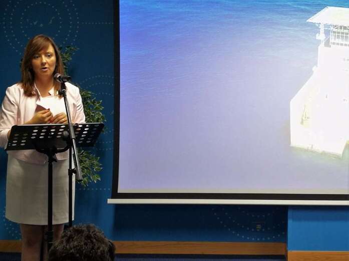 La consejera Nieves Lady Barrios, en el momento inaugural de las jornadas (Foto TA)