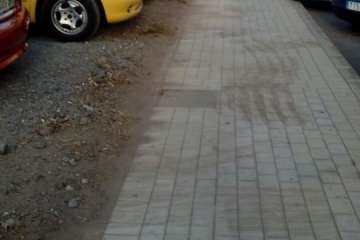 Limpieza de choque en el entorno de los colegios de San Juan (Foto TA)