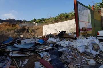 Un punto verde para ponerse rojo en Telde (Foto TA)