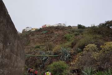 El Barranco de Tundidor (Telde), al golpito (Foto TA)