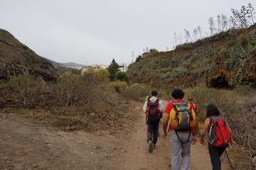 El Barranco de Tundidor (Telde), al golpito (Foto TA)