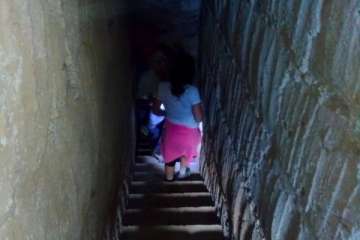 Ruta de Turcón por las estructuras hidráulicas de Las Tirajanas (Foto TA)