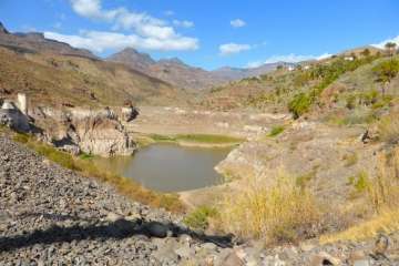 Ruta de Turcón por las estructuras hidráulicas de Las Tirajanas (Foto TA)
