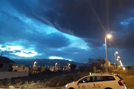 Nubes que barruntan tormenta (Foto TA y Jesús Ruiz Mesa)