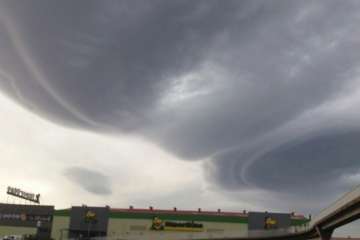 Nubes que barruntan tormenta (Foto TA y Jesús Ruiz Mesa)