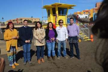 Melenara estrena caseta de vigilancia (Foto TA)