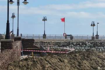 Nueva rampa de acceso a la playa de Melenara-Telde (Foto Antonio Rico)