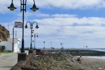 Nueva rampa de acceso a la playa de Melenara-Telde (Foto Antonio Rico)