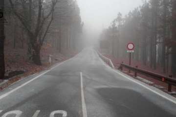 Granizo y placas de hielo en Los Pechos (Foto TA)