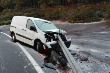 A última hora de la tarde de ayer se produjo un accidente en la cumbre (Foto TA)