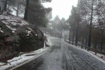 Las carreteras presentan un firme muy resbaladizo (Foto TA)