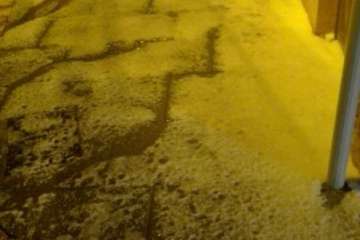 Artenara, también bajo el granizo (Foto TA)