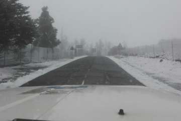 Accesos abiertos a la cumbre, salvo tres, tras la nevada histórica de ayer (Foto TA)