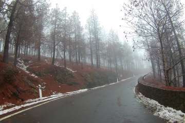 Accesos abiertos a la cumbre, salvo tres, tras la nevada histórica de ayer (Foto TA)