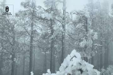 Accesos abiertos a la cumbre, salvo tres, tras la nevada histórica de ayer (Foto TA)