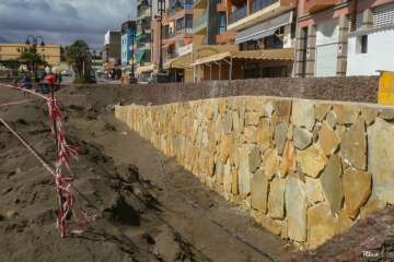 Costas ultima la construcción de una rampa de acceso a Melenara-Telde (Foto Antonio Rico)