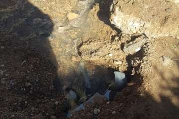 Importante pérdida de agua en el Valle de Jinámar-Telde (Foto TA)