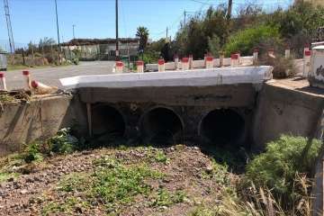 Protección Civil tuvo que retirar palets y colchones en Ojos de Garza (Foto TA)
