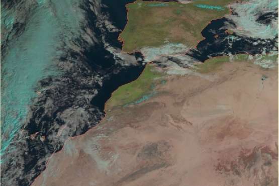 La borrasca atlántica se acerca a Canarias por el oeste y 'tocará' Telde en 5-6 horas (Foto TA)