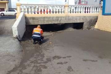 Tareas preventivas de Protección Civil en Telde (Foto TA)